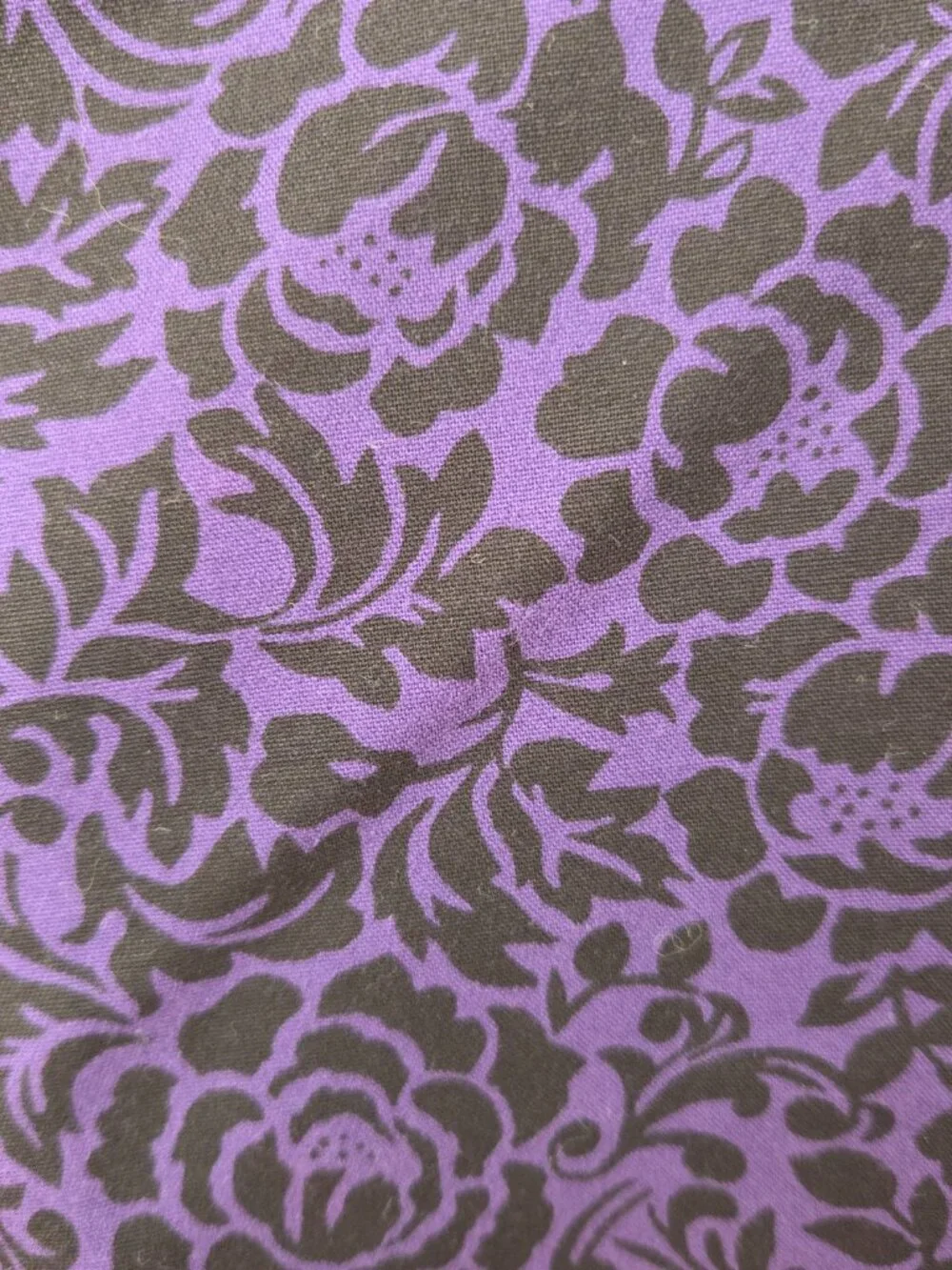 LOFT Petites 4P Purple Black Floral Ankle Pants